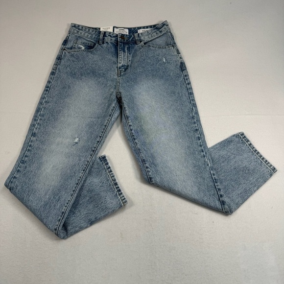 Cotton:Om Mom Jeans Womens Size 8 Light Wash High Rise NWT - Picture 1 of 13